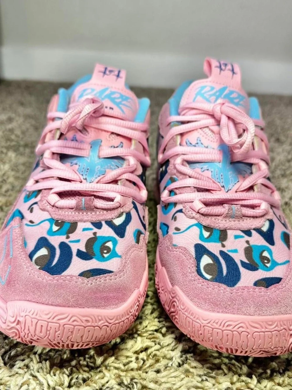 Puma x KidSuper LaMelo MB.03 Pink Streetwear Sneakers Sz 8